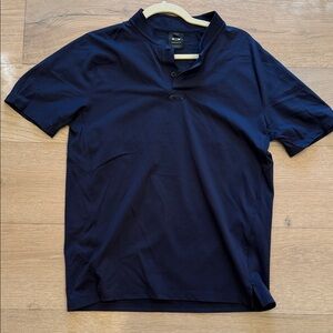 Oakley Engineered Short Sleeve Polo Bomber Shirt Dark Navy M